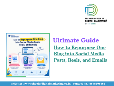 How to repurpose one blog into social media posts, reels, and emails